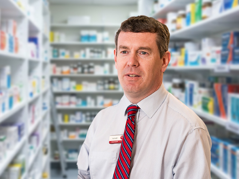 A member of the McGreals Newbridge team